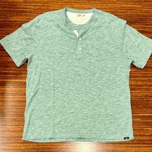 Faherty slub knit Henley XL EUC